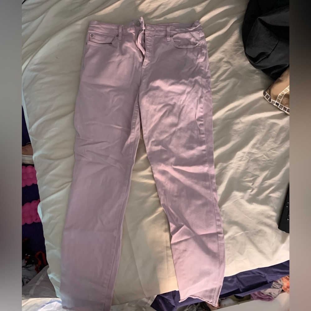 gap straight pink jeans